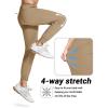 imageMAGCOMSEN Hiking Pants for Men Lightweight Athletic Pants Quick Dry with Zipper Pockets Running Track Workout PantsKhaki