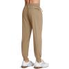 imageMAGCOMSEN Hiking Pants for Men Lightweight Athletic Pants Quick Dry with Zipper Pockets Running Track Workout PantsKhaki