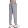 imageMAGCOMSEN Hiking Pants for Men Lightweight Athletic Pants Quick Dry with Zipper Pockets Running Track Workout PantsLight Grey