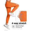 imageMAGCOMSEN Hiking Pants for Men Lightweight Athletic Pants Quick Dry with Zipper Pockets Running Track Workout PantsOrange