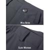 imageMAGCOMSEN Mens Golf Pants Stretch Fast Dry Lightweight Casual Hiking Pants with 3 PocketsDark Grey
