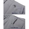 imageMAGCOMSEN Mens Golf Pants Stretch Fast Dry Lightweight Casual Hiking Pants with 3 PocketsLight Grey
