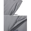 imageMAGCOMSEN Mens Golf Pants Stretch Fast Dry Lightweight Casual Hiking Pants with 3 PocketsLight Grey