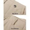 imageMAGCOMSEN Mens Golf Pants Stretch Fast Dry Lightweight Casual Hiking Pants with 3 PocketsLight Khaki