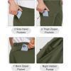 imageMAGCOMSEN Mens Hiking Pants 6 PocketsWater Resistant Ripstop Outdoor PantsLightweight Quick Dry Fishing Work PantsArmy Green