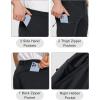 imageMAGCOMSEN Mens Hiking Pants 6 PocketsWater Resistant Ripstop Outdoor PantsLightweight Quick Dry Fishing Work PantsBlack