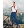 imageMAGCOMSEN Mens Hiking Pants 6 PocketsWater Resistant Ripstop Outdoor PantsLightweight Quick Dry Fishing Work PantsBright Blue