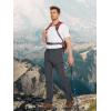 imageMAGCOMSEN Mens Hiking Pants 6 PocketsWater Resistant Ripstop Outdoor PantsLightweight Quick Dry Fishing Work PantsDark Grey