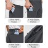 imageMAGCOMSEN Mens Hiking Pants 6 PocketsWater Resistant Ripstop Outdoor PantsLightweight Quick Dry Fishing Work PantsDark Grey
