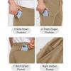 imageMAGCOMSEN Mens Hiking Pants 6 PocketsWater Resistant Ripstop Outdoor PantsLightweight Quick Dry Fishing Work PantsKhaki