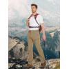 imageMAGCOMSEN Mens Hiking Pants 6 PocketsWater Resistant Ripstop Outdoor PantsLightweight Quick Dry Fishing Work PantsKhaki