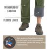 imageMAGCOMSEN Mens Hiking Pants Fleece Lined Winter Snow Water Resistant Pants Soft Shell Outdoor Working Pants with 5 PocketsArmy Green