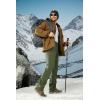 imageMAGCOMSEN Mens Hiking Pants Fleece Lined Winter Snow Water Resistant Pants Soft Shell Outdoor Working Pants with 5 PocketsArmy Green