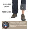imageMAGCOMSEN Mens Hiking Pants Fleece Lined Winter Snow Water Resistant Pants Soft Shell Outdoor Working Pants with 5 PocketsBlack