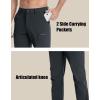 imageMAGCOMSEN Mens Hiking Pants Fleece Lined Winter Snow Water Resistant Pants Soft Shell Outdoor Working Pants with 5 PocketsBlack