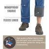 imageMAGCOMSEN Mens Hiking Pants Fleece Lined Winter Snow Water Resistant Pants Soft Shell Outdoor Working Pants with 5 PocketsBlue
