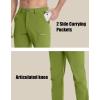 imageMAGCOMSEN Mens Hiking Pants Fleece Lined Winter Snow Water Resistant Pants Soft Shell Outdoor Working Pants with 5 PocketsDark Fi Green