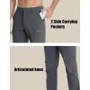 imageMAGCOMSEN Mens Hiking Pants Fleece Lined Winter Snow Water Resistant Pants Soft Shell Outdoor Working Pants with 5 PocketsDark Grey
