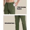 imageMAGCOMSEN Mens Hiking Pants Fleece Lined Winter Snow Water Resistant Pants Soft Shell Outdoor Working Pants with 5 PocketsDull Cyan