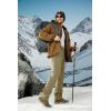 imageMAGCOMSEN Mens Hiking Pants Fleece Lined Winter Snow Water Resistant Pants Soft Shell Outdoor Working Pants with 5 PocketsDull Cyan