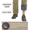 imageMAGCOMSEN Mens Hiking Pants Fleece Lined Winter Snow Water Resistant Pants Soft Shell Outdoor Working Pants with 5 PocketsDull Cyan