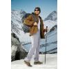 imageMAGCOMSEN Mens Hiking Pants Fleece Lined Winter Snow Water Resistant Pants Soft Shell Outdoor Working Pants with 5 PocketsLight Grey