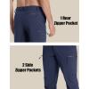 imageMAGCOMSEN Mens Hiking Pants Fleece Lined Winter Snow Water Resistant Pants Soft Shell Outdoor Working Pants with 5 PocketsNavy