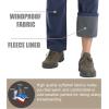 imageMAGCOMSEN Mens Hiking Pants Fleece Lined Winter Snow Water Resistant Pants Soft Shell Outdoor Working Pants with 5 PocketsNavy