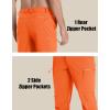 imageMAGCOMSEN Mens Hiking Pants Fleece Lined Winter Snow Water Resistant Pants Soft Shell Outdoor Working Pants with 5 PocketsOrange