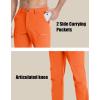 imageMAGCOMSEN Mens Hiking Pants Fleece Lined Winter Snow Water Resistant Pants Soft Shell Outdoor Working Pants with 5 PocketsOrange