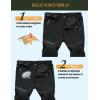 imageMAGCOMSEN Mens Hiking Pants QuickDry Water Resistant Reinforced Knee 4 Zip Pockets Outdoor Work PantsBlack