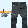 imageMAGCOMSEN Mens Hiking Pants QuickDry Water Resistant Reinforced Knee 4 Zip Pockets Outdoor Work PantsDark Grey
