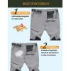 imageMAGCOMSEN Mens Hiking Pants QuickDry Water Resistant Reinforced Knee 4 Zip Pockets Outdoor Work PantsLight Grey