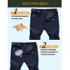 imageMAGCOMSEN Mens Hiking Pants QuickDry Water Resistant Reinforced Knee 4 Zip Pockets Outdoor Work PantsNavy
