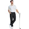 imageMAGCOMSEN Mens Hiking Pants Water Resistant Quick Dry Golf Pants Ripstop Lightweight Casual Work Pants 4 PocketsBlack