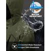imageMAGCOMSEN Mens Lightweight Windbreaker Rain Jacket Raincoat with Detachable Hood for Hiking Fishing ActivewearArmy Green