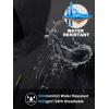 imageMAGCOMSEN Mens Lightweight Windbreaker Rain Jacket Raincoat with Detachable Hood for Hiking Fishing ActivewearBlack