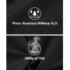 imageMAGCOMSEN Mens Lightweight Windbreaker Rain Jacket Raincoat with Detachable Hood for Hiking Fishing ActivewearBlack