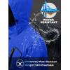 imageMAGCOMSEN Mens Lightweight Windbreaker Rain Jacket Raincoat with Detachable Hood for Hiking Fishing ActivewearBright Blue