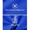 imageMAGCOMSEN Mens Lightweight Windbreaker Rain Jacket Raincoat with Detachable Hood for Hiking Fishing ActivewearBright Blue