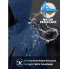 imageMAGCOMSEN Mens Lightweight Windbreaker Rain Jacket Raincoat with Detachable Hood for Hiking Fishing ActivewearDenim Blue