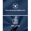 imageMAGCOMSEN Mens Lightweight Windbreaker Rain Jacket Raincoat with Detachable Hood for Hiking Fishing ActivewearDenim Blue