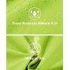 imageMAGCOMSEN Mens Lightweight Windbreaker Rain Jacket Raincoat with Detachable Hood for Hiking Fishing ActivewearFluorescent Green
