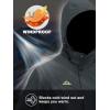 imageMAGCOMSEN Mens Lightweight Windbreaker Rain Jacket Raincoat with Detachable Hood for Hiking Fishing ActivewearGrey