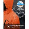 imageMAGCOMSEN Mens Lightweight Windbreaker Rain Jacket Raincoat with Detachable Hood for Hiking Fishing ActivewearOrange