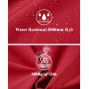 imageMAGCOMSEN Mens Lightweight Windbreaker Rain Jacket Raincoat with Detachable Hood for Hiking Fishing ActivewearRed
