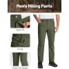 imageMAGCOMSEN Mens Tactical Pants Water Repellent 8 Pockets Ripstop Hiking Trousers Lightweight Work PantsArmy Green