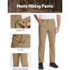 imageMAGCOMSEN Mens Tactical Pants Water Repellent 8 Pockets Ripstop Hiking Trousers Lightweight Work PantsKhaki