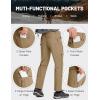imageMAGCOMSEN Mens Tactical Pants Water Repellent 8 Pockets Ripstop Hiking Trousers Lightweight Work PantsKhaki