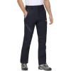imageMAGCOMSEN Mens Winter Pants Snow Pants Fleece Lined Water Resistant 4 Zip Pockets Skiing PantsBlack